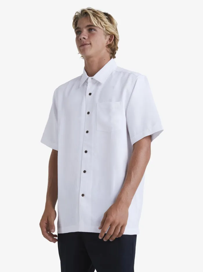 Shirts and Polos Men Quiksilver Waterman Waterman Manele Bay Short Sleeve Shirt White Shirts and Polos Men Quiksilver Waterman Waterman Manele Bay Short Sleeve Shirt White