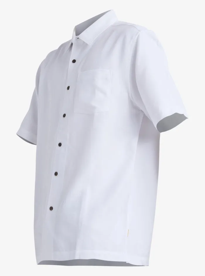 Shirts and Polos Men Quiksilver Waterman Waterman Manele Bay Short Sleeve Shirt White Shirts and Polos Men Quiksilver Waterman Waterman Manele Bay Short Sleeve Shirt White
