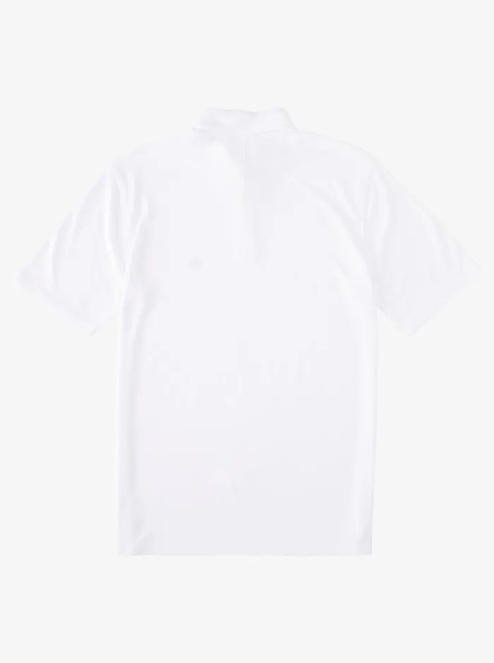 Shirts and Polos Men Quiksilver Waterman Waterman Waterpolo Short Sleeve Polo Shirt White Shirts and Polos Men Quiksilver Waterman Waterman Waterpolo Short Sleeve Polo Shirt White