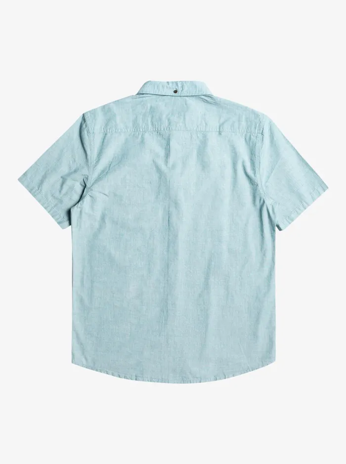Shirts and Polos Men Quiksilver Winfall Short Sleeve Shirt Moroccan Blue Shirts and Polos Men Quiksilver Winfall Short Sleeve Shirt Moroccan Blue