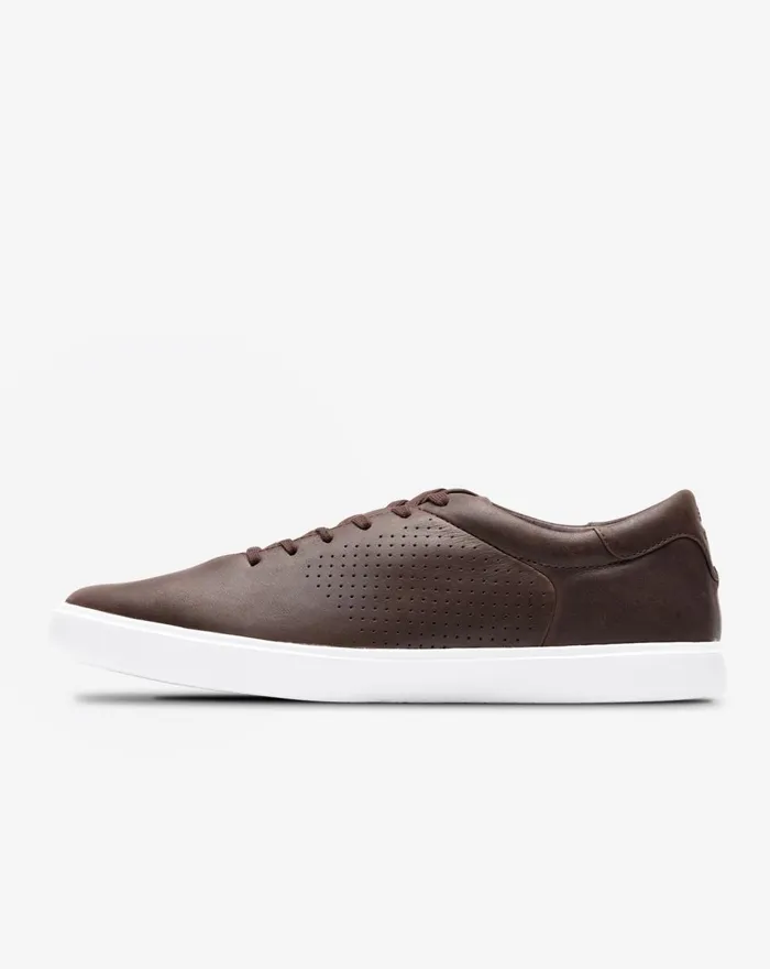 Shoes Lace Up TravisMathew PHENOM LEATHER SHOE Dark Brown