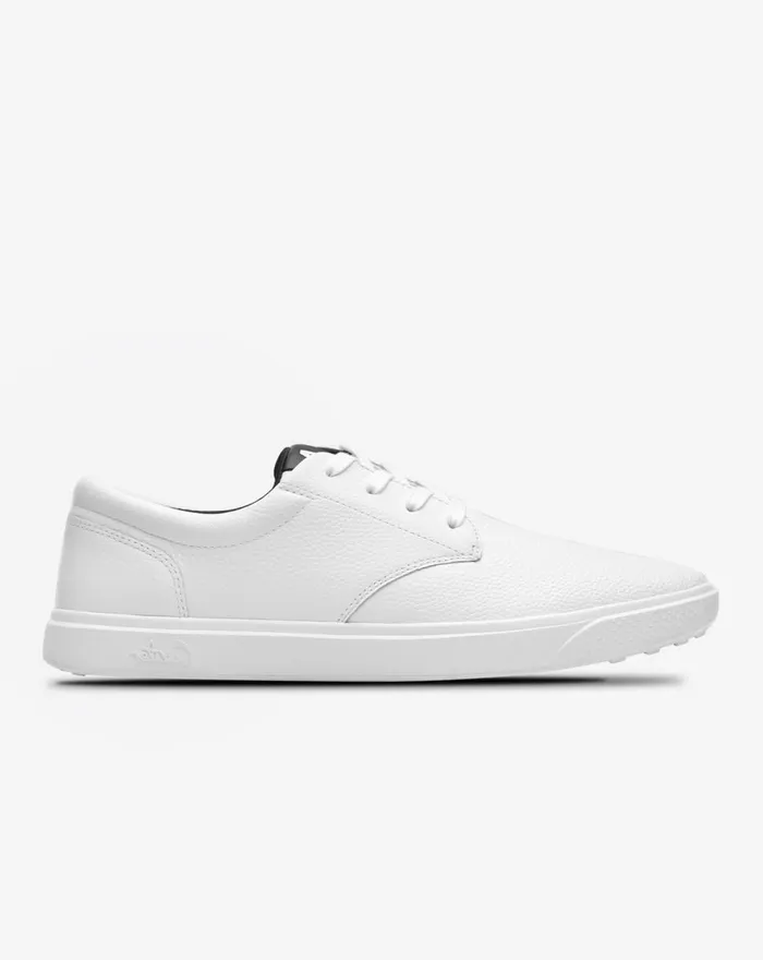 Shoes Lace Up TravisMathew THE WILDCARD LEATHER SPIKELESS GOLF SHOE White