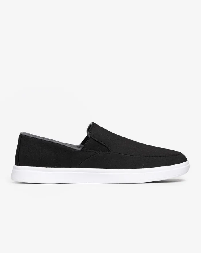 Shoes Slip On TravisMathew PHENOM SLIPON Black Woven