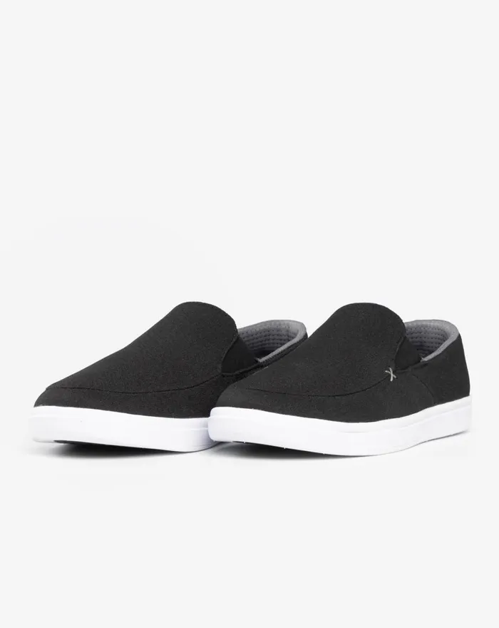 Shoes Slip On TravisMathew PHENOM SLIPON Black Woven