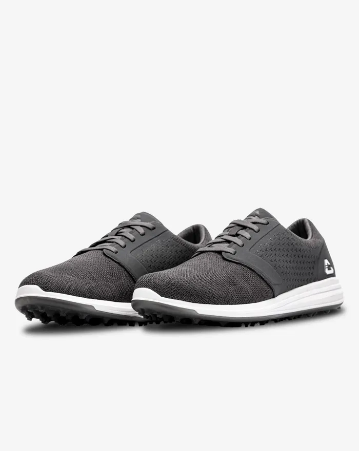 Shoes Spikeless TravisMathew THE MONEYMAKER SPIKELESS GOLF SHOE Heather Grey Pinstripe