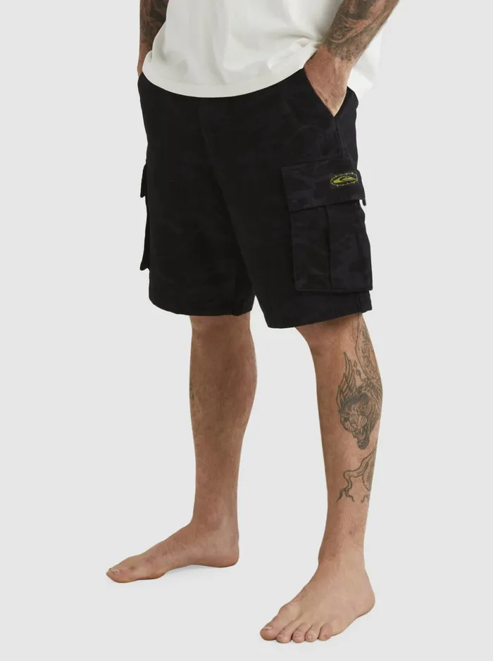 Shorts and Amphibians Men Quiksilver Mikey Cargo Shorts Tarmac Mongrel Camo Shorts and Amphibians Men Quiksilver Mikey Cargo Shorts Tarmac Mongrel Camo