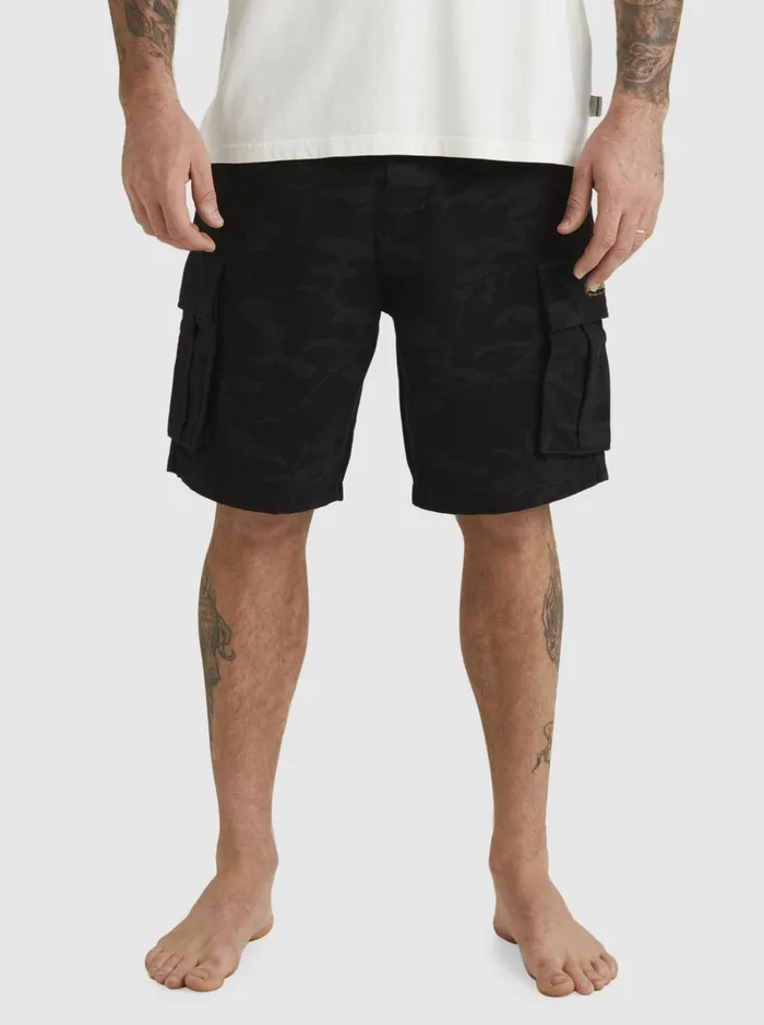 Shorts and Amphibians Men Quiksilver Mikey Cargo Shorts Tarmac Mongrel Camo Shorts and Amphibians Men Quiksilver Mikey Cargo Shorts Tarmac Mongrel Camo