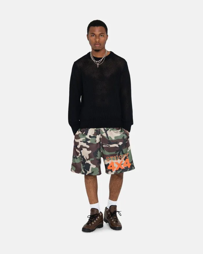 Shorts Men Stussy 4X4 MESH SHORT Camo Shorts Men Stussy 4X4 MESH SHORT Camo