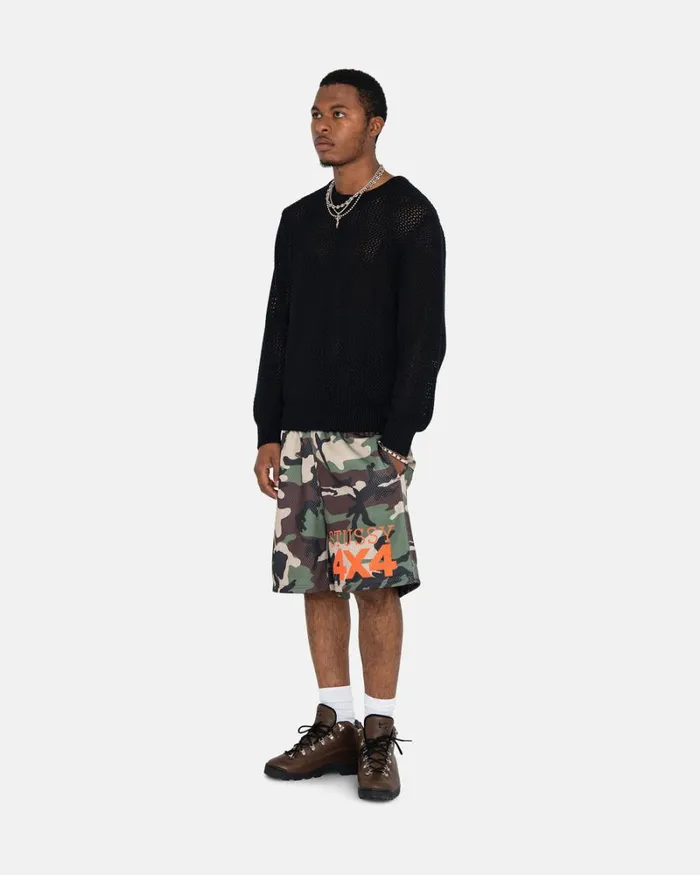 Shorts Men Stussy 4X4 MESH SHORT Camo Shorts Men Stussy 4X4 MESH SHORT Camo