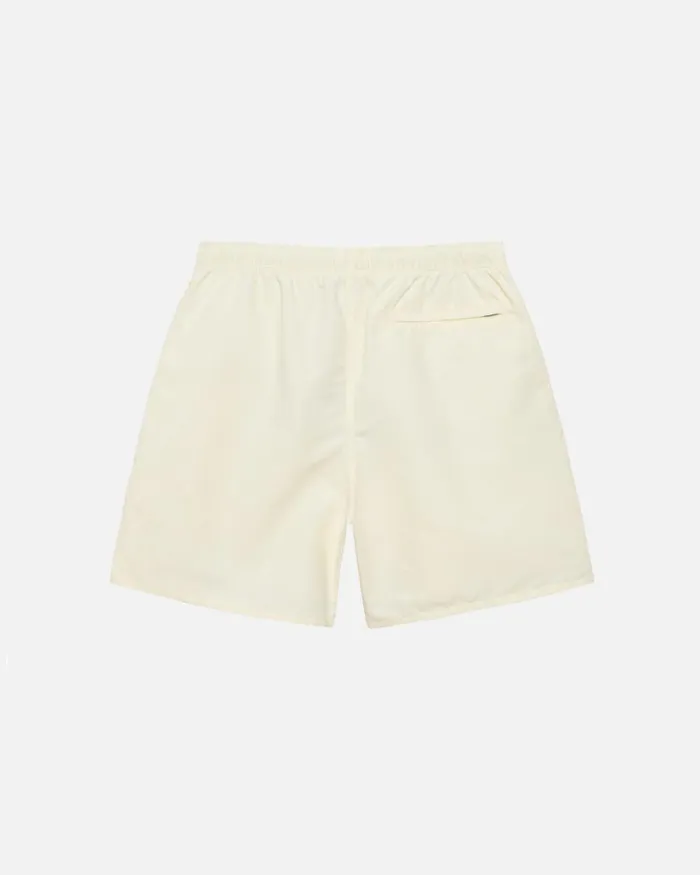 Shorts Men Stussy BIG BASIC WATER SHORT Cream Shorts Men Stussy BIG BASIC WATER SHORT Cream