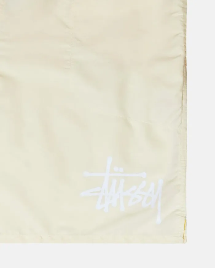 Shorts Men Stussy BIG BASIC WATER SHORT Cream Shorts Men Stussy BIG BASIC WATER SHORT Cream