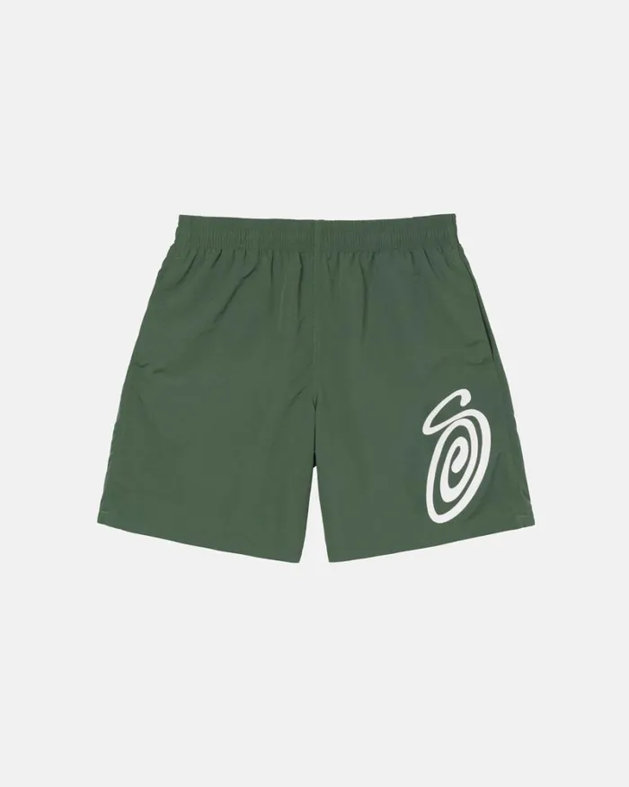 Shorts Men Stussy CURLY S WATER SHORT Pine