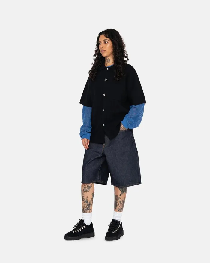 Shorts Men Stussy RAW DENIM BIG OL039 SHORTS Raw Shorts Men Stussy RAW DENIM BIG OL039 SHORTS Raw