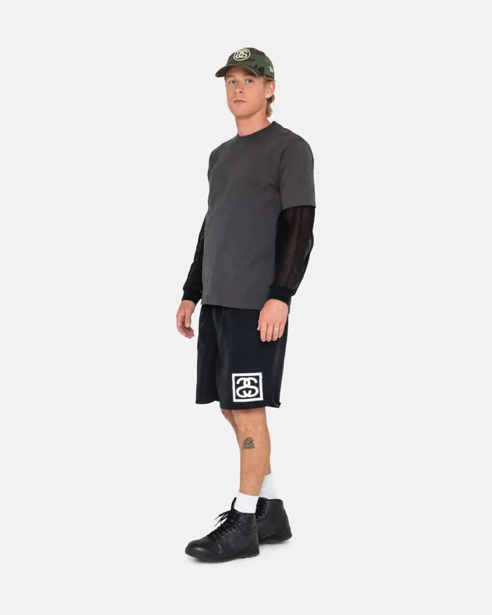 Shorts Men Stussy SSLINK WATER SHORT Black Shorts Men Stussy SSLINK WATER SHORT Black