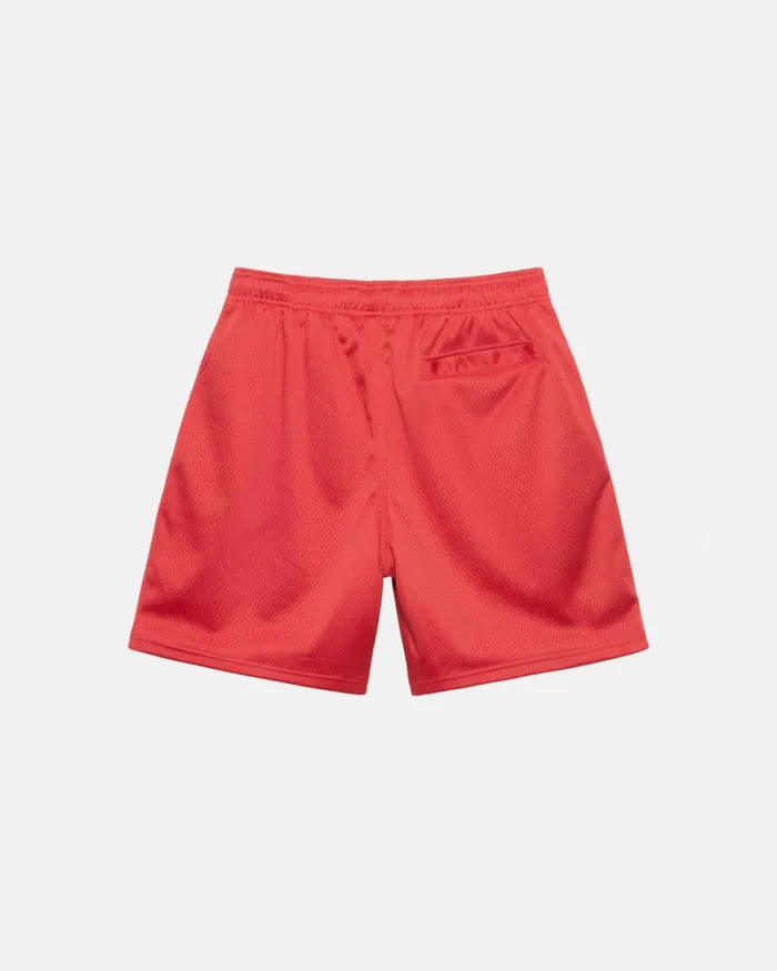 Shorts Men Stussy SURFMAN MESH SHORT Red Shorts Men Stussy SURFMAN MESH SHORT Red