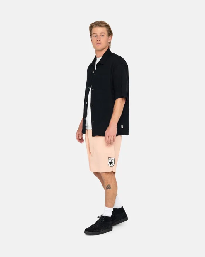 Shorts Men Stussy SURFMAN PATCH WATER SHORT Salmon Shorts Men Stussy SURFMAN PATCH WATER SHORT Salmon