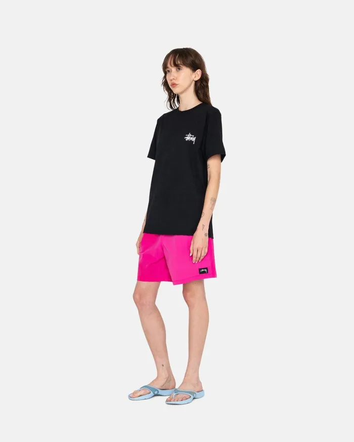 Shorts Men Stussy WAVE DYE NYLON SHORT Fuchsia Shorts Men Stussy WAVE DYE NYLON SHORT Fuchsia