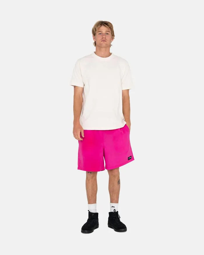 Shorts Men Stussy WAVE DYE NYLON SHORT Fuchsia Shorts Men Stussy WAVE DYE NYLON SHORT Fuchsia