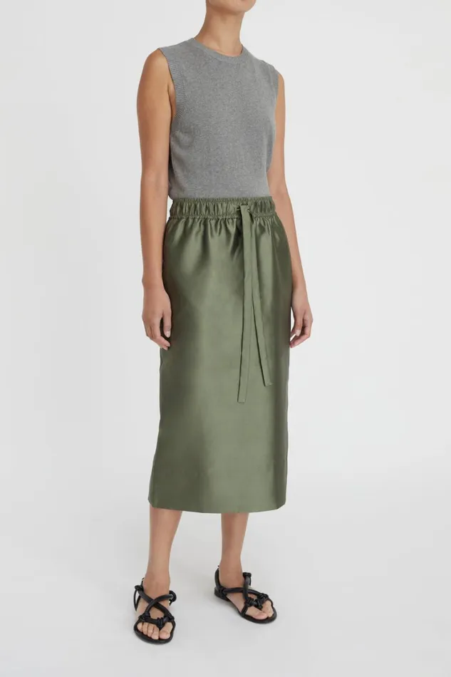 Skirts Women Lee Mathews Penny Midi Skirt