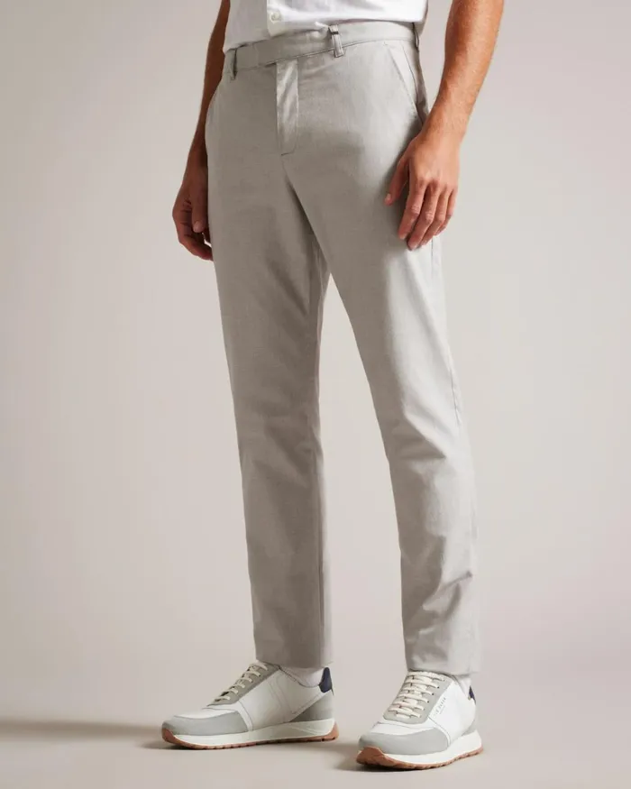 Slim Fit Dogtooth Trousers Gray Men Ted Baker Clothing Slim Fit Dogtooth Trousers Gray Men Ted Baker Clothing