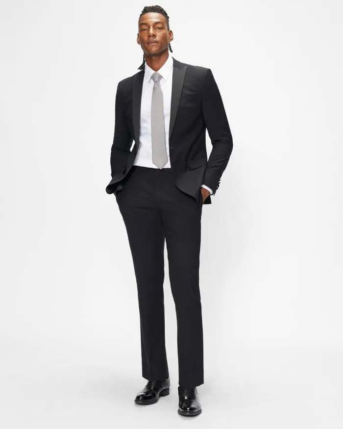 Slim Fit Tuxedo Trousers Black Men Ted Baker Clothing Slim Fit Tuxedo Trousers Black Men Ted Baker Clothing