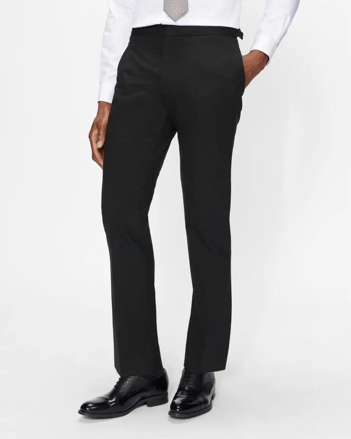 Slim Fit Tuxedo Trousers Black Men Ted Baker Clothing Slim Fit Tuxedo Trousers Black Men Ted Baker Clothing