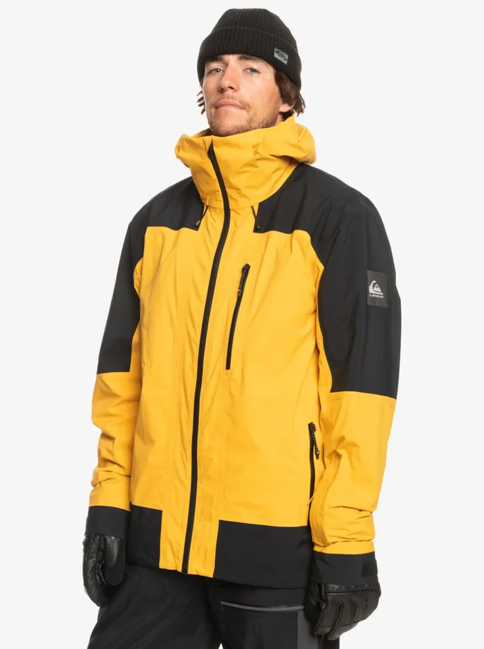 Snow Jackets Men Quiksilver Ultralight GoreTex Technical Snow Jacket Mineral Yellow Snow Jackets Men Quiksilver Ultralight GoreTex Technical Snow Jacket Mineral Yellow