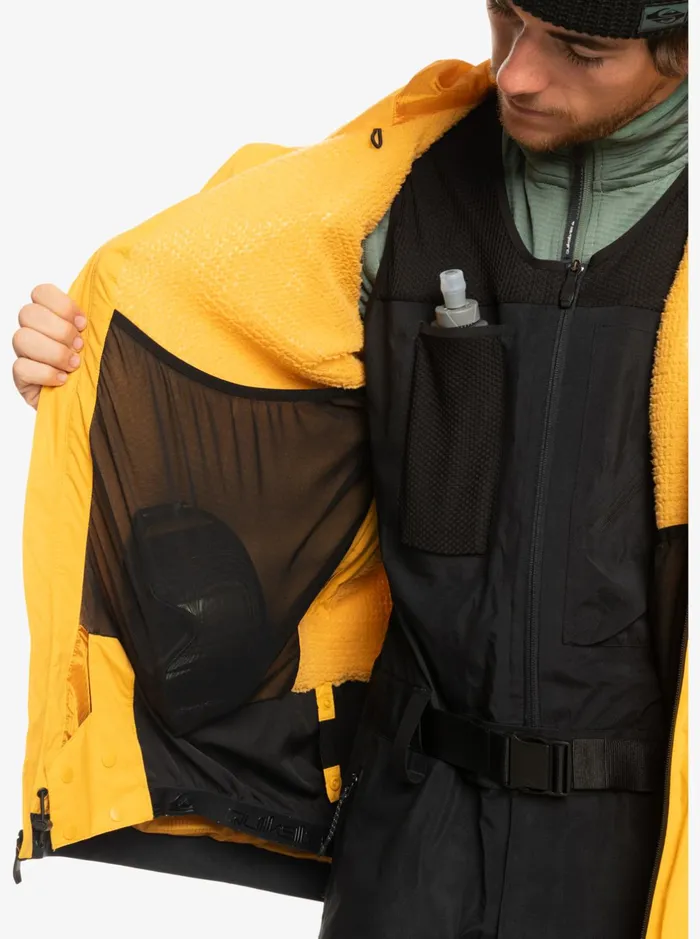 Snow Jackets Men Quiksilver Ultralight GoreTex Technical Snow Jacket Mineral Yellow Snow Jackets Men Quiksilver Ultralight GoreTex Technical Snow Jacket Mineral Yellow