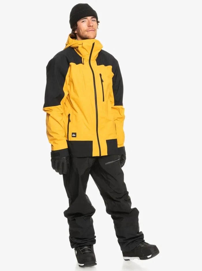 Snow Jackets Men Quiksilver Ultralight GoreTex Technical Snow Jacket Mineral Yellow Snow Jackets Men Quiksilver Ultralight GoreTex Technical Snow Jacket Mineral Yellow