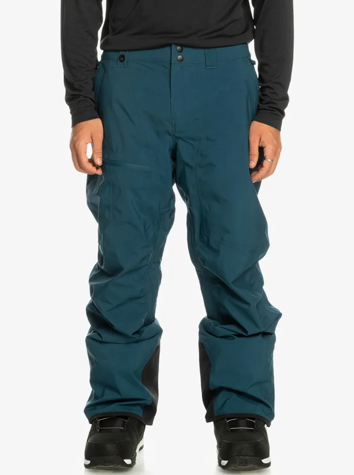 Snow Pants Men Quiksilver Forever Stretch GoreTex Snow Pants Majolica Blue