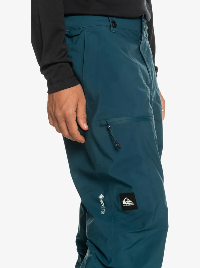 Snow Pants Men Quiksilver Forever Stretch GoreTex Snow Pants Majolica Blue Snow Pants Men Quiksilver Forever Stretch GoreTex Snow Pants Majolica Blue