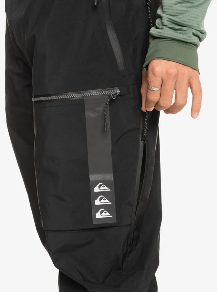 Snow Pants Men Quiksilver Highline Pro Insulated 3l GoreTex Snow Bib Pants True Black Snow Pants Men Quiksilver Highline Pro Insulated 3l GoreTex Snow Bib Pants True Black