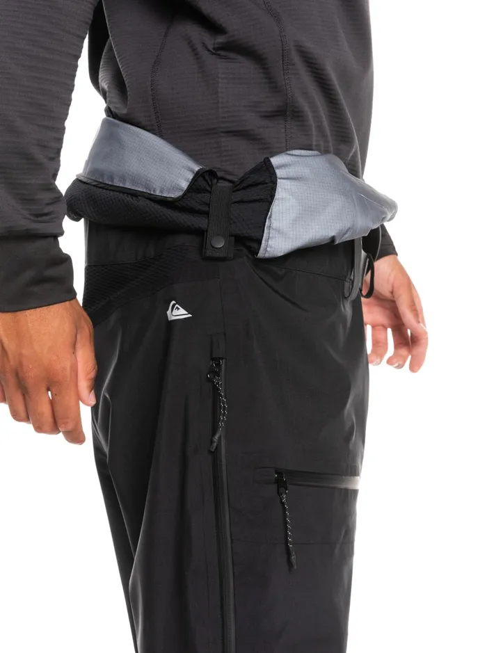 Snow Pants Men Quiksilver Highline Pro Insulated 3l GoreTex Snow Bib Pants True Black Snow Pants Men Quiksilver Highline Pro Insulated 3l GoreTex Snow Bib Pants True Black
