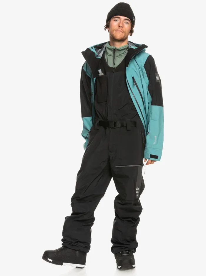 Snow Pants Men Quiksilver Highline Pro Insulated 3l GoreTex Snow Bib Pants True Black Snow Pants Men Quiksilver Highline Pro Insulated 3l GoreTex Snow Bib Pants True Black