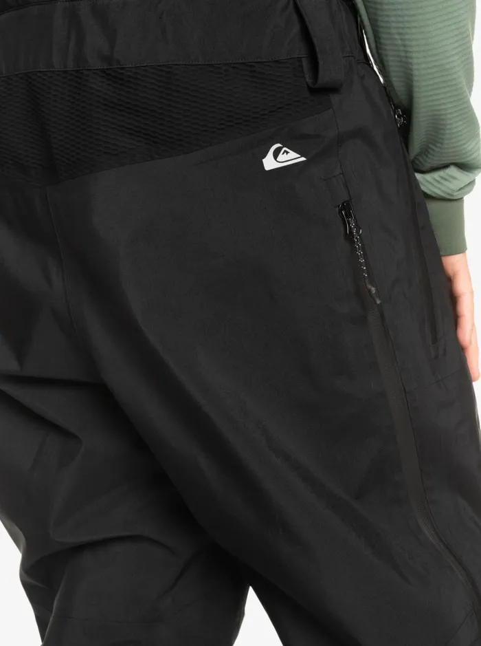 Snow Pants Men Quiksilver Highline Pro Insulated 3l GoreTex Snow Bib Pants True Black Snow Pants Men Quiksilver Highline Pro Insulated 3l GoreTex Snow Bib Pants True Black