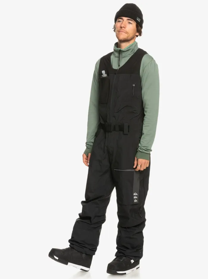 Snow Pants Men Quiksilver Highline Pro Insulated 3l GoreTex Snow Bib Pants True Black Snow Pants Men Quiksilver Highline Pro Insulated 3l GoreTex Snow Bib Pants True Black