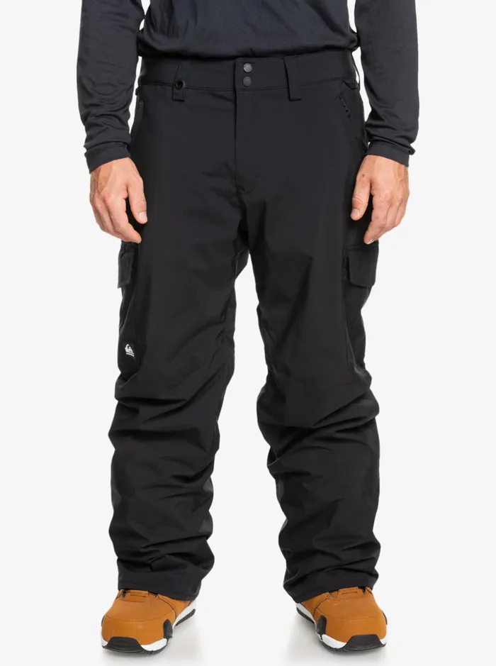Snow Pants Men Quiksilver Porter Insulated Black Snow Pants True Black