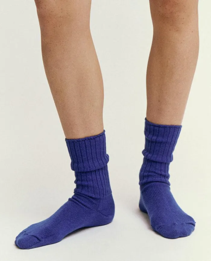 Socks Women039s The Great The Cashmere Sock Bright Blue