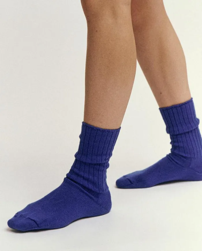 Socks Women039s The Great The Cashmere Sock Bright Blue