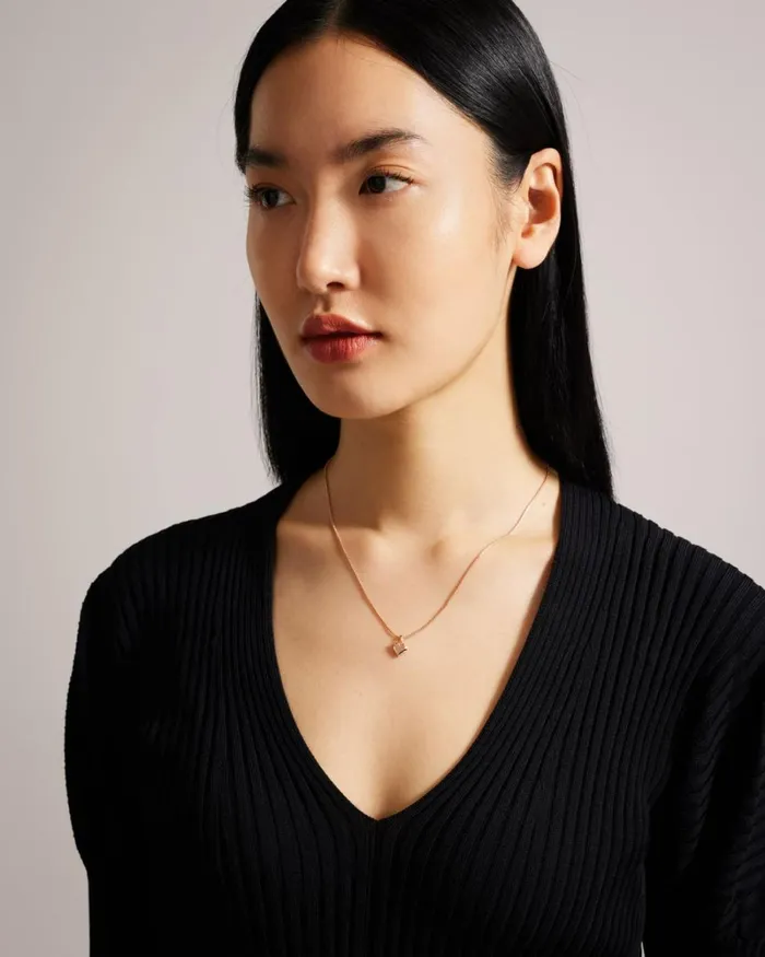 Sparkle Heart Pendant Necklace Rosegold Color Women Ted Baker Jewelry Sparkle Heart Pendant Necklace Rosegold Color Women Ted Baker Jewelry