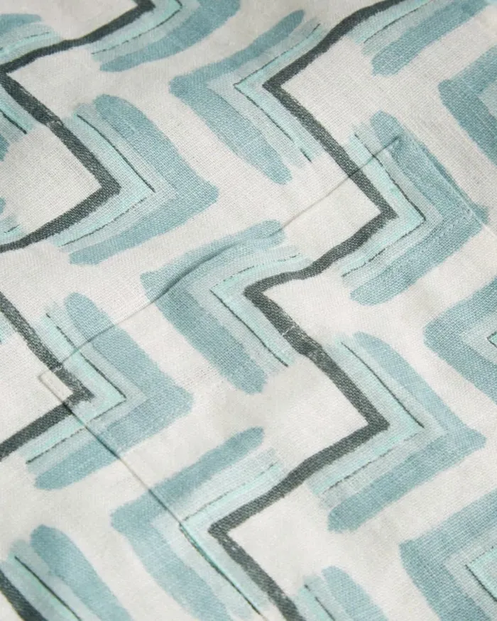 SS Retro Geo Print Shirt Sky Blue Men Ted Baker Clothing SS Retro Geo Print Shirt Sky Blue Men Ted Baker Clothing