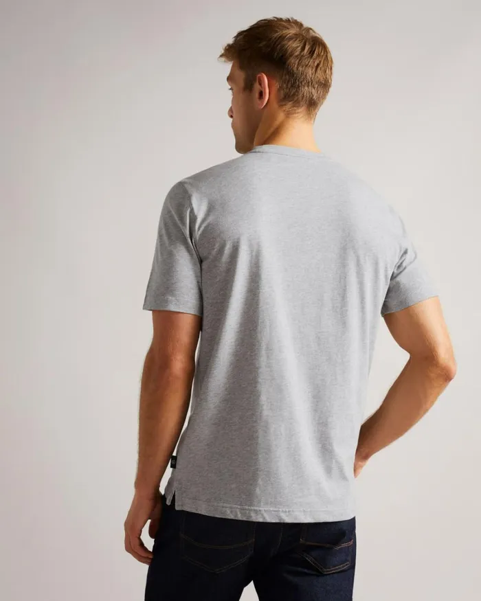 SS Varsity T TShirt Gray Marl Men Ted Baker Tops