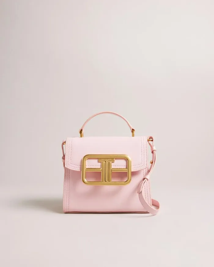 Statement Hardware Top Handle Bag Pale Pink Women Ted Baker Bags Statement Hardware Top Handle Bag Pale Pink Women Ted Baker Bags