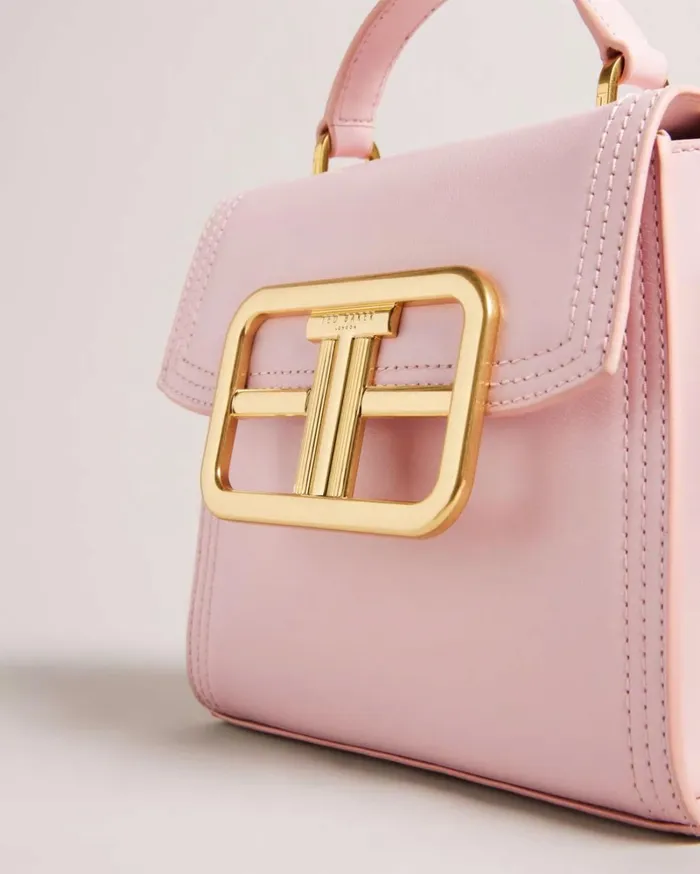 Statement Hardware Top Handle Bag Pale Pink Women Ted Baker Bags Statement Hardware Top Handle Bag Pale Pink Women Ted Baker Bags