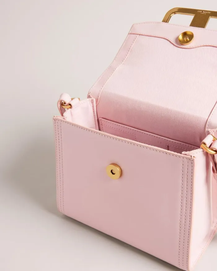 Statement Hardware Top Handle Bag Pale Pink Women Ted Baker Bags Statement Hardware Top Handle Bag Pale Pink Women Ted Baker Bags