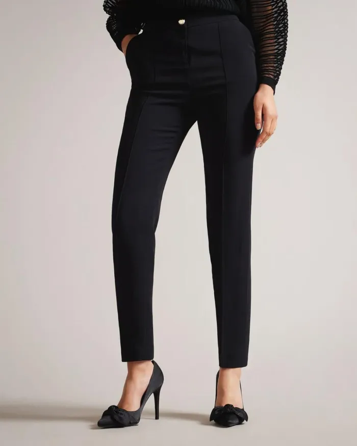 Straight Ankle Trousers Black Women Ted Baker Clothing Straight Ankle Trousers Black Women Ted Baker Clothing