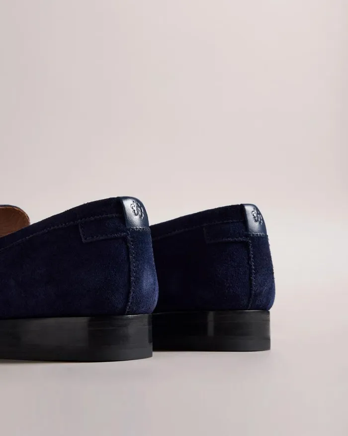 Suede Formal Loafers Navy Men Ted Baker Loafers