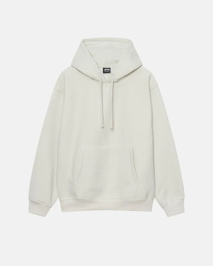 Sweats Men Stussy BACK APPLIQUE HOODIE Stone Sweats Men Stussy BACK APPLIQUE HOODIE Stone