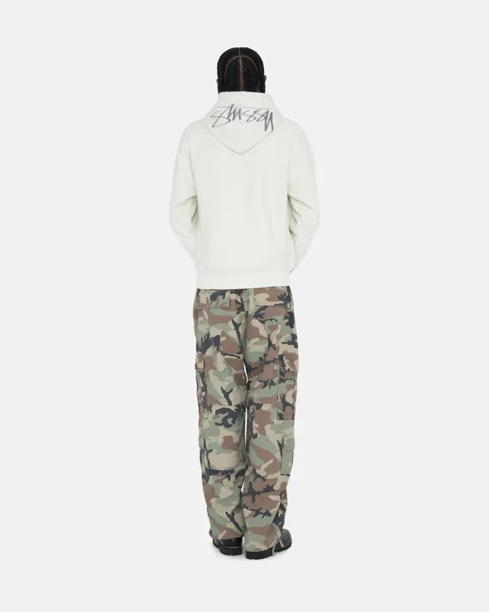 Sweats Men Stussy BACK APPLIQUE HOODIE Stone Sweats Men Stussy BACK APPLIQUE HOODIE Stone
