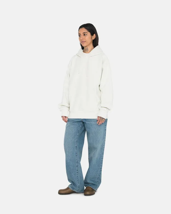 Sweats Men Stussy BACK APPLIQUE HOODIE Stone Sweats Men Stussy BACK APPLIQUE HOODIE Stone